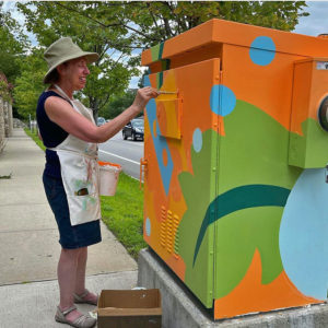 Adria Arch - painting transformer box 2021