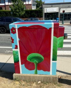 Greta Piechota - back of transformer box 2022