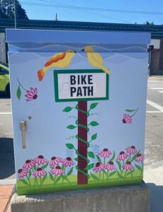 Jill Strait - back of transformer box 2022